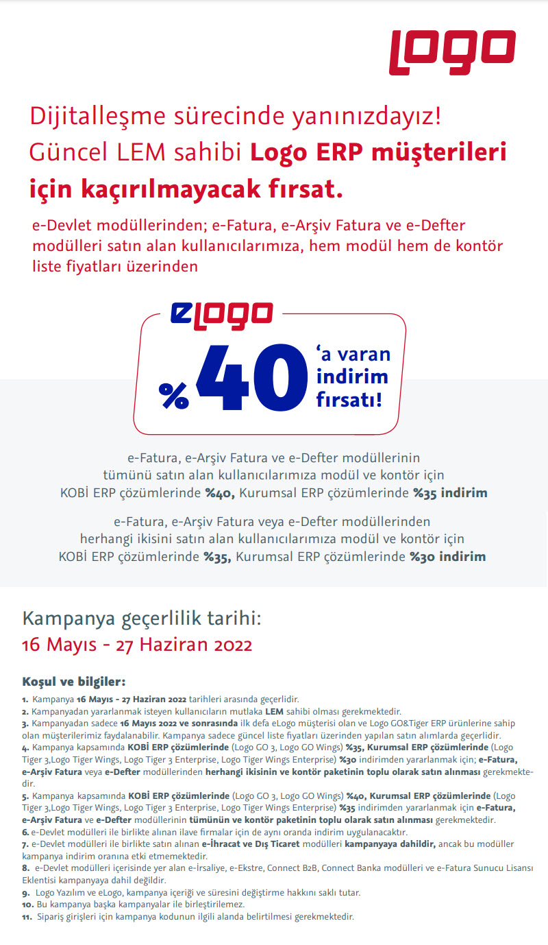 Mevcut ERP Müşterilerine e-Çözüm Kampanyaları - Ozan Bilgisayar Ticari Yazılım Danışmanlık Logo Diyarbakır bayisi